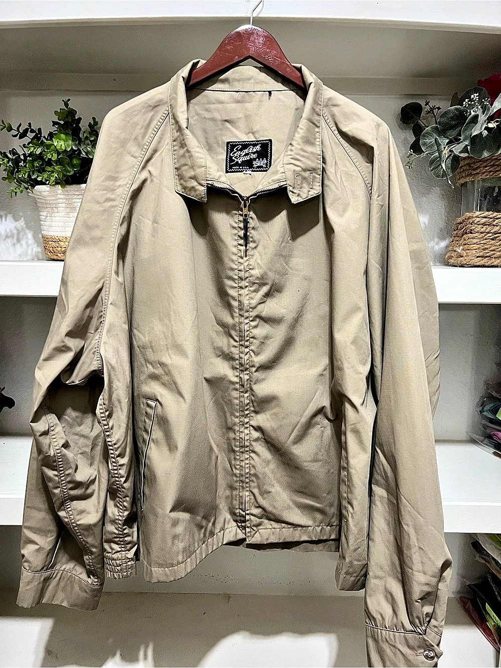 English Square Beige Lightweight Jacket